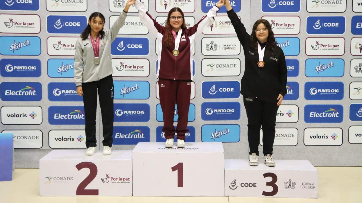 SEGUNDO ORO DE SOFÍA IBARRA Y UNDÉCIMO PARA SONORA EN OLIMPIADA NACIONAL DE TIRO 